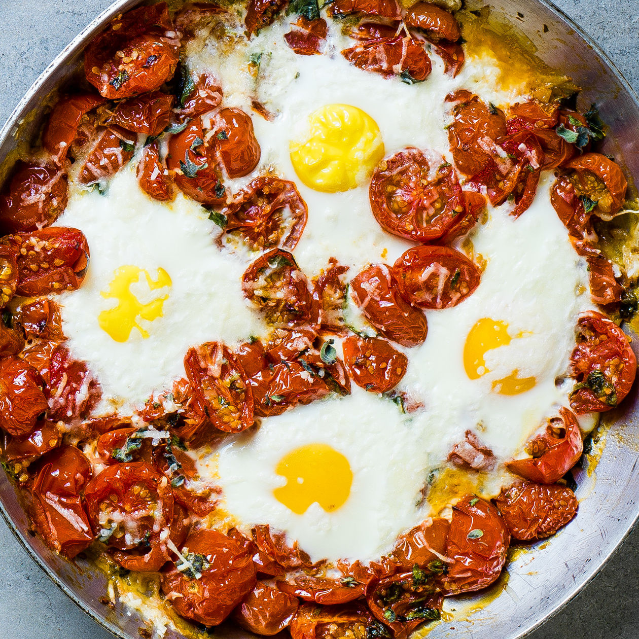 One-pan Italian baked eggs recipe