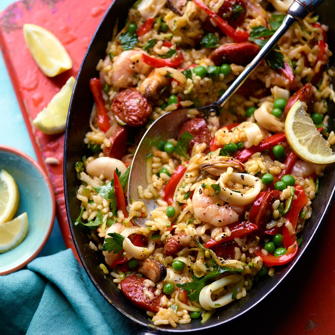 Mixed Seafood Paella Recipe