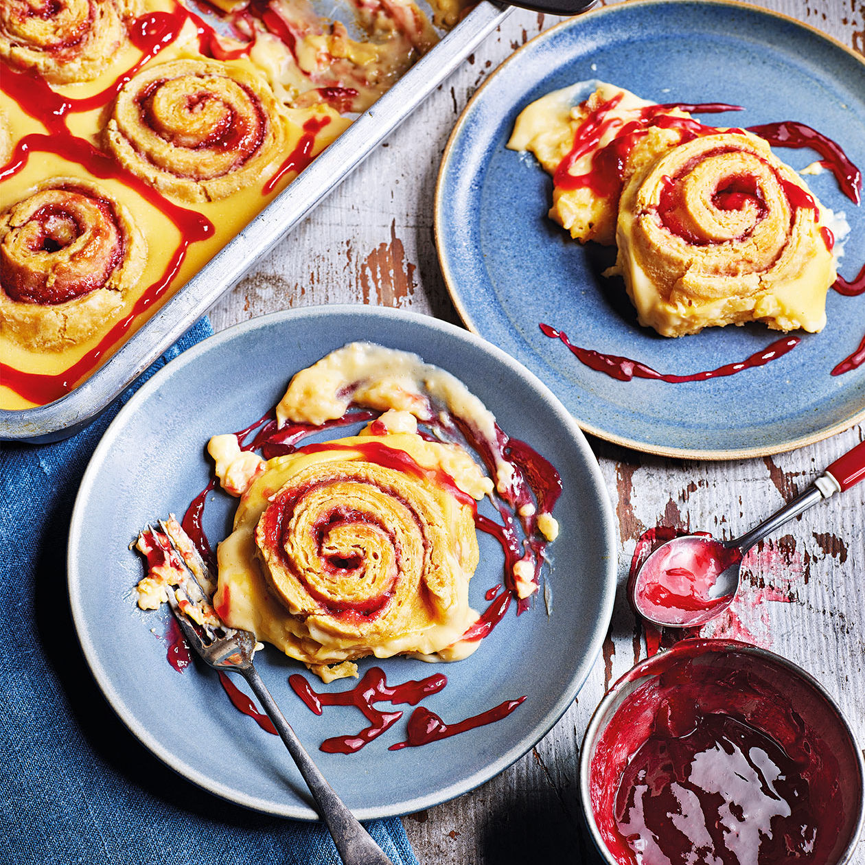 Roly Poly Pudding Blackberry Roly Poly Pudding + Cheat's Custard | The