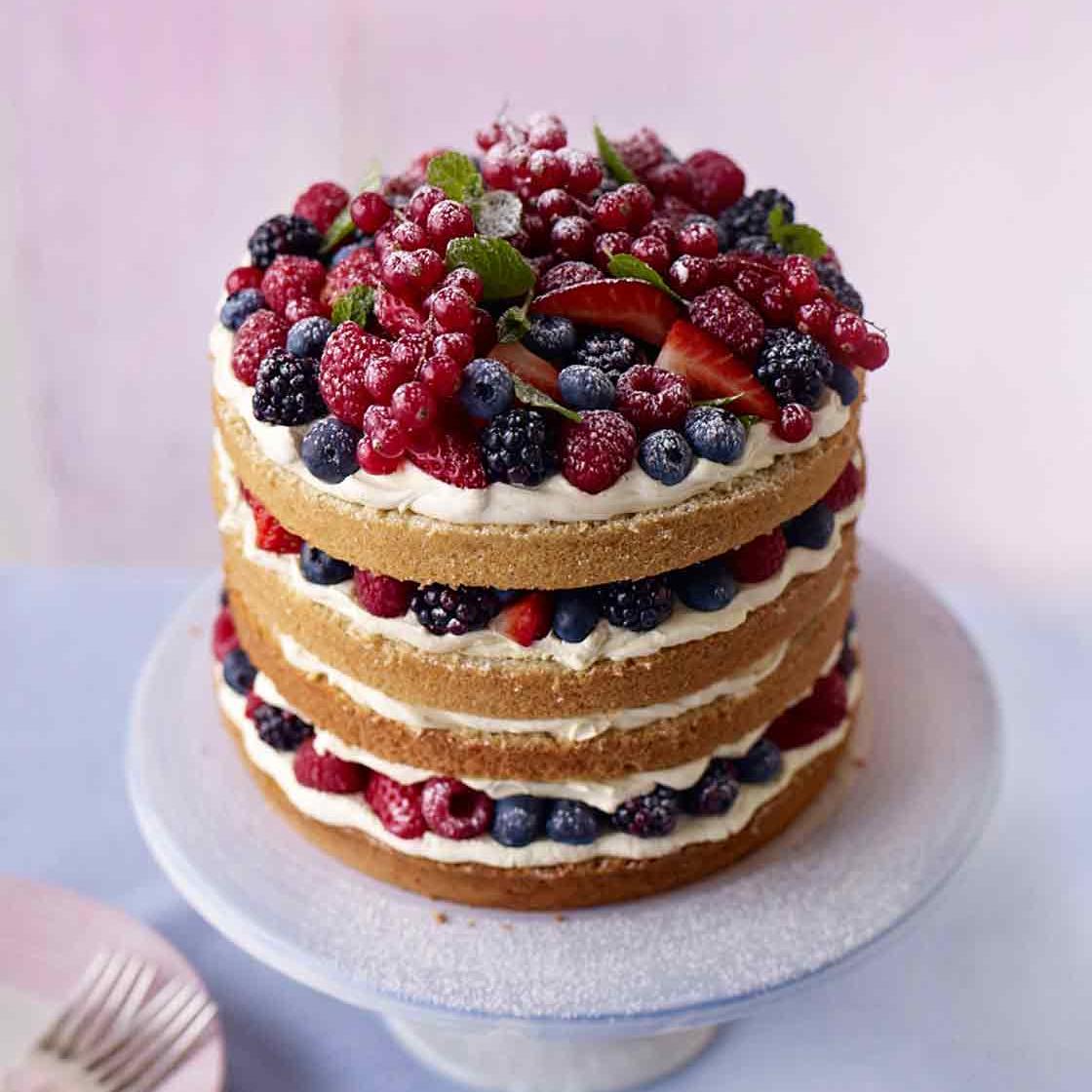 Summer Berry Layer Cake Sainsbury S Magazine