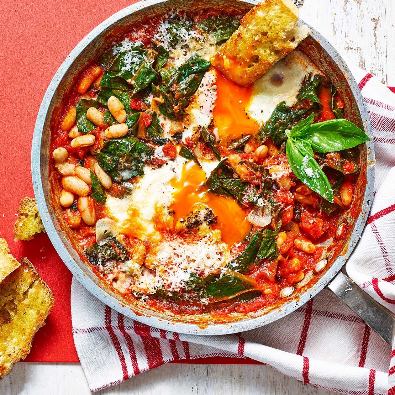 Italian Eggs With Garlic Toasts Recipe Sainsbury S Magazine
