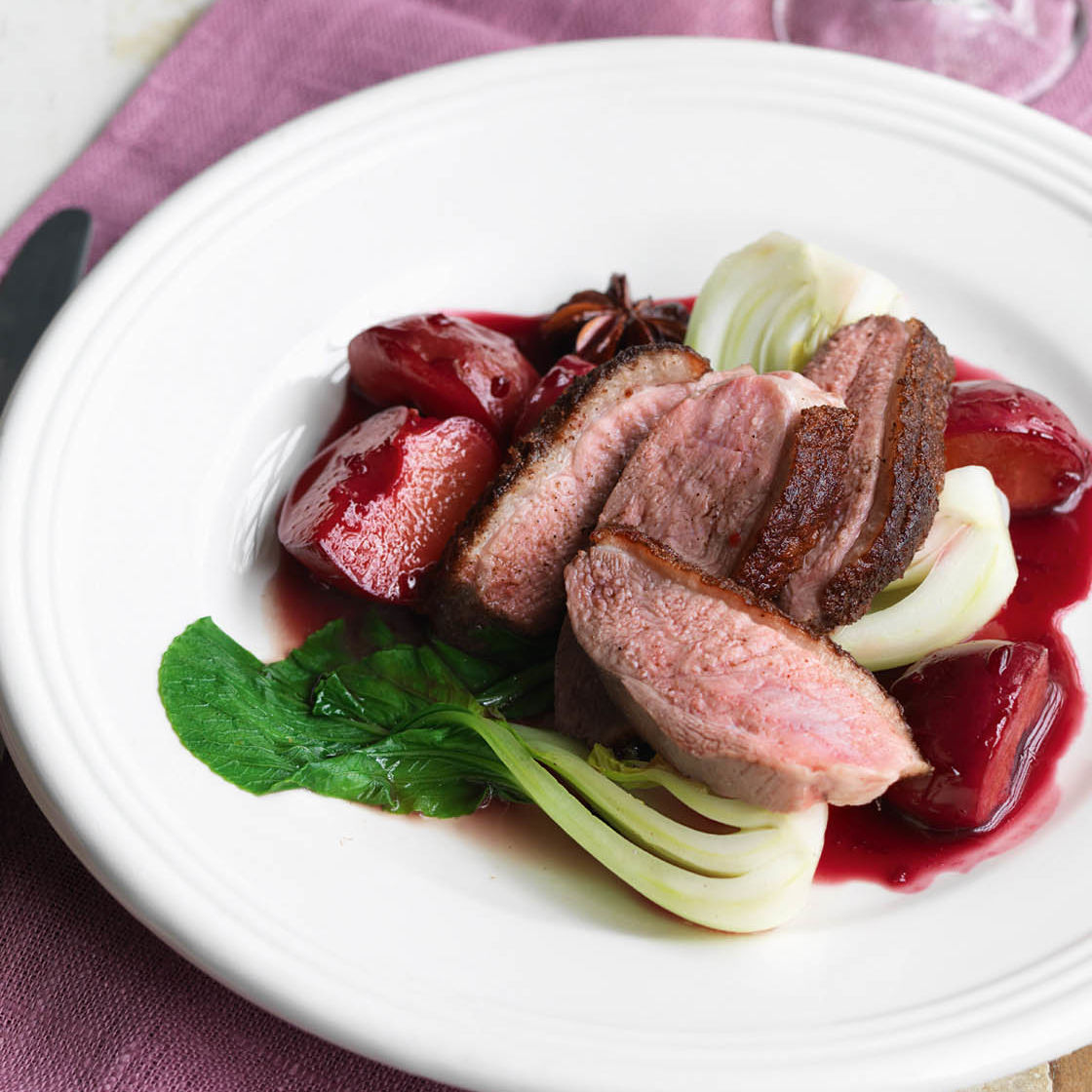 Chinese Style Crispy Duck With A Sweet And Tart Plum Sauce