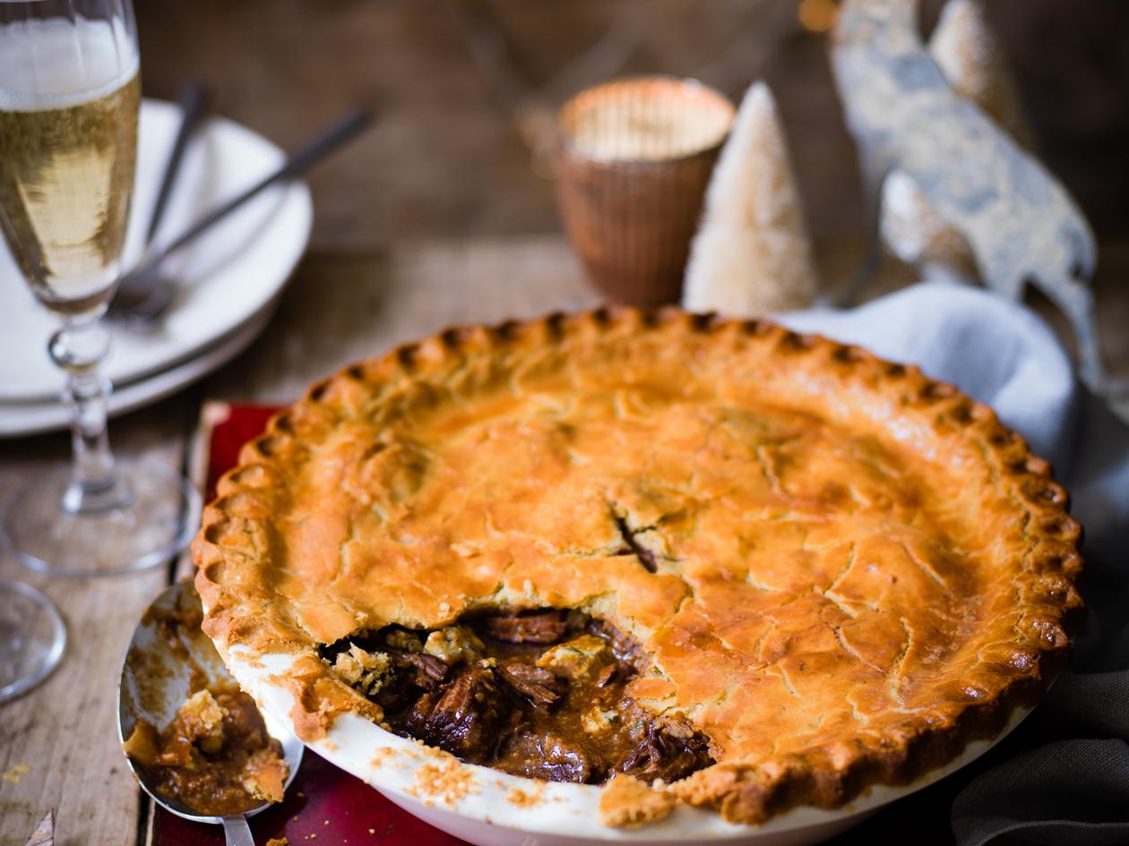 Beef And Stilton Pie With Shortcrust Pastry Beef Poster
