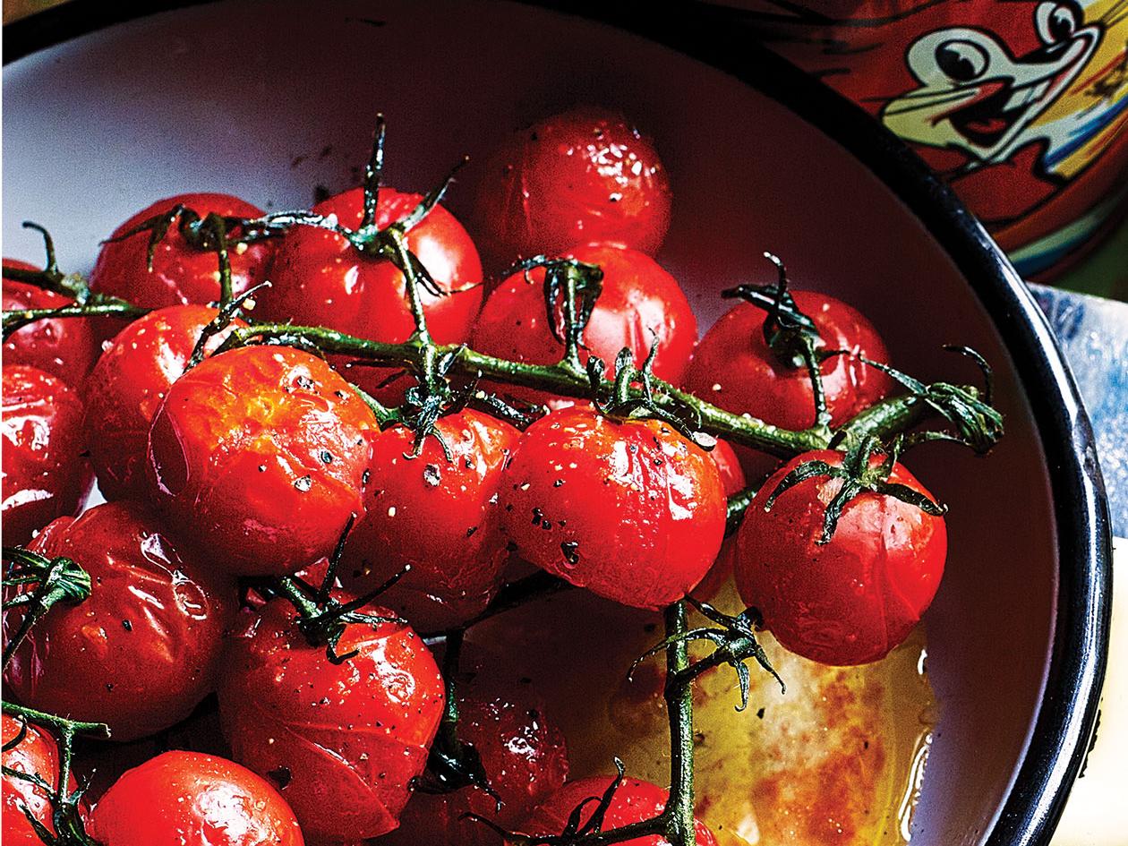 Roasted vine tomatoes recipe | Sainsbury`s Magazine