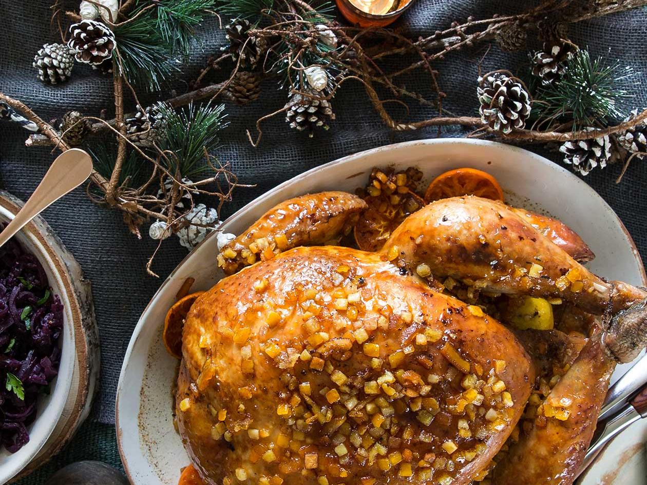 Sticky Citrus And Spice Turkey Recipe Sainsbury S Magazine