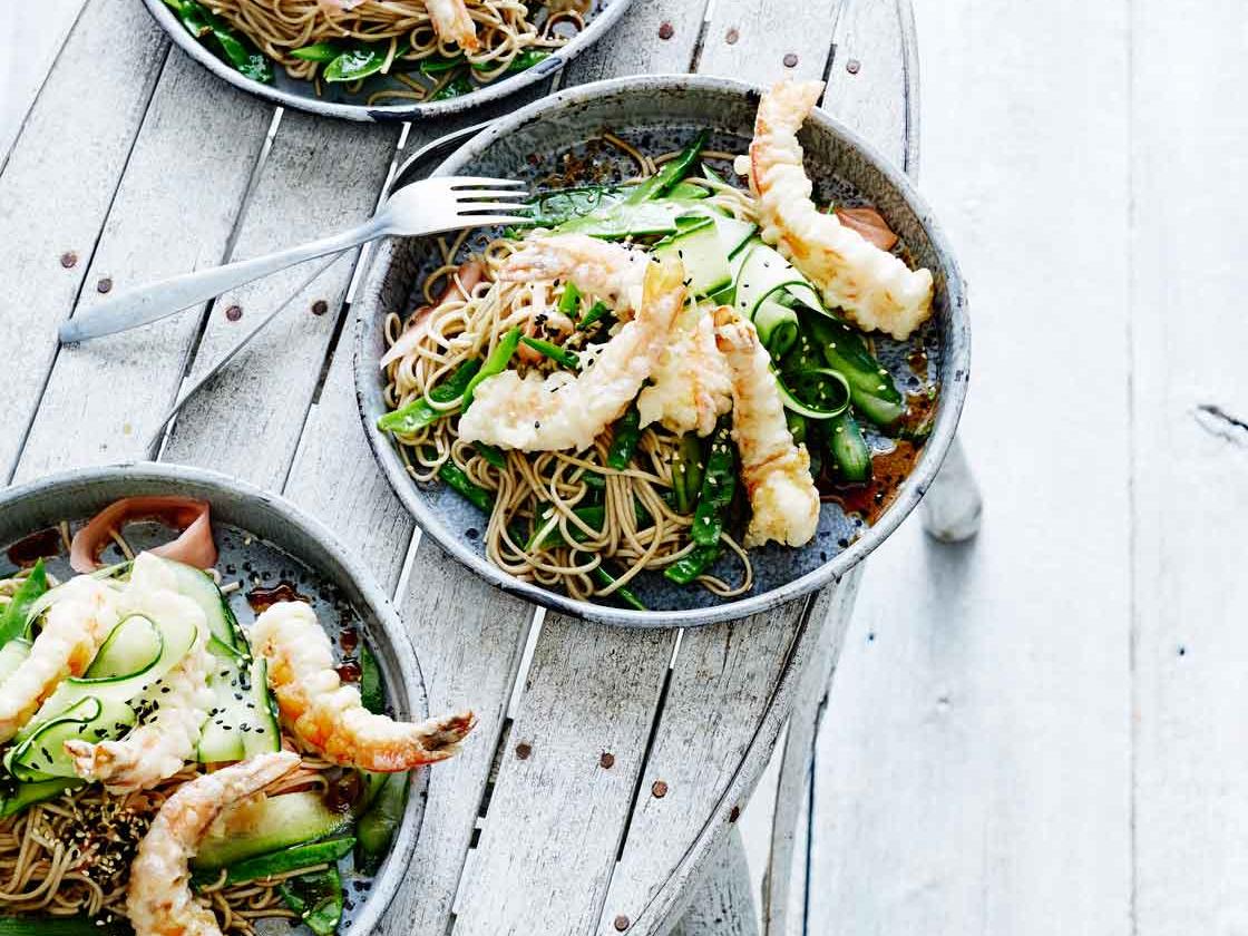 Tempura Prawn Salad With Pickled Ginger Sainsbury S Magazine