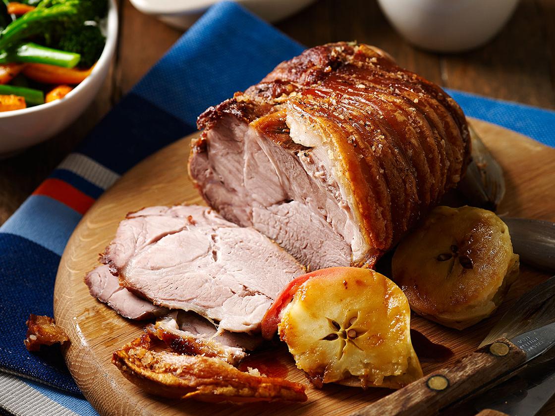 Roast Pork Shoulder With Crackling And Cider Gravy Sainsbury S Magazine