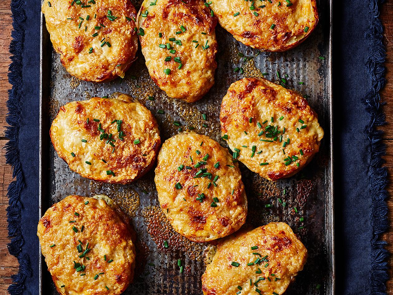 Welsh Rarebit Loaded Potato Skins Recipe Sainsbury S Magazine Welsh Rarebit Loaded Potato Skins Recipe Sainsbury S Magazine