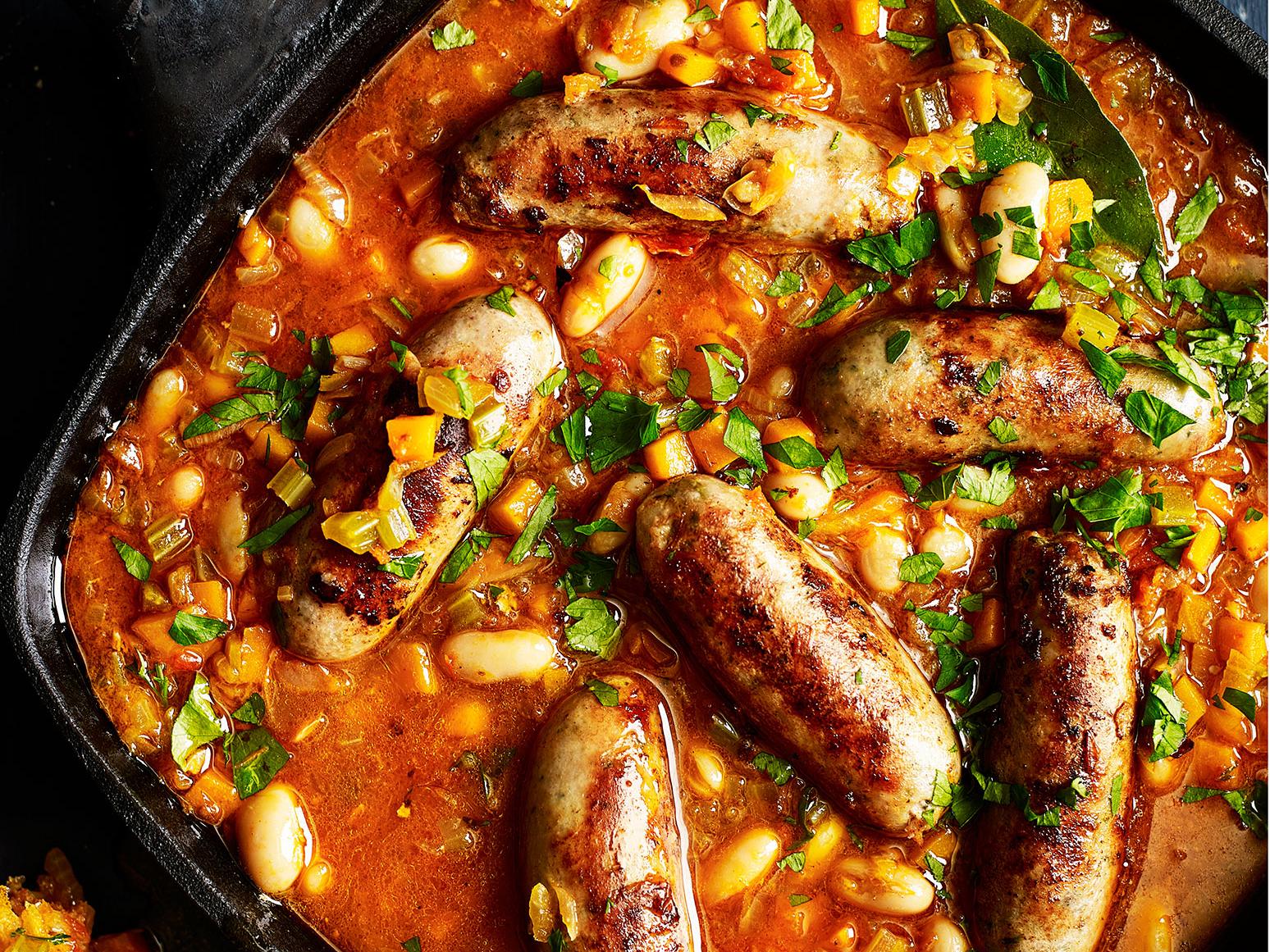 Cheat S Sausage Cassoulet Sainsbury S Magazine