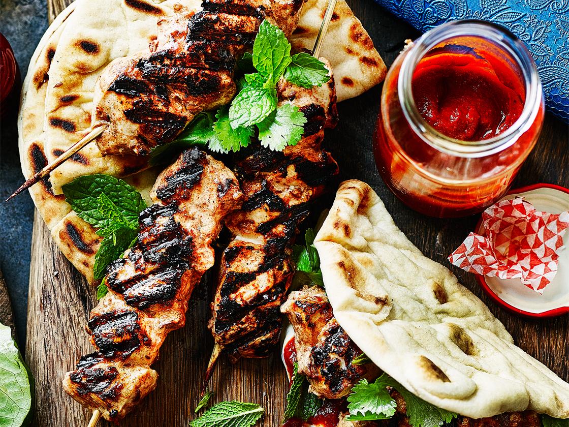 Moroccan clearance chicken kebabs