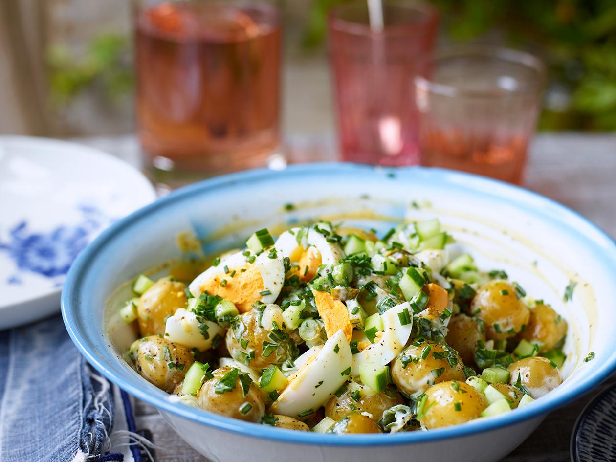 American Potato Salad With Hard Boiled Eggs Recipe Sainsbury S