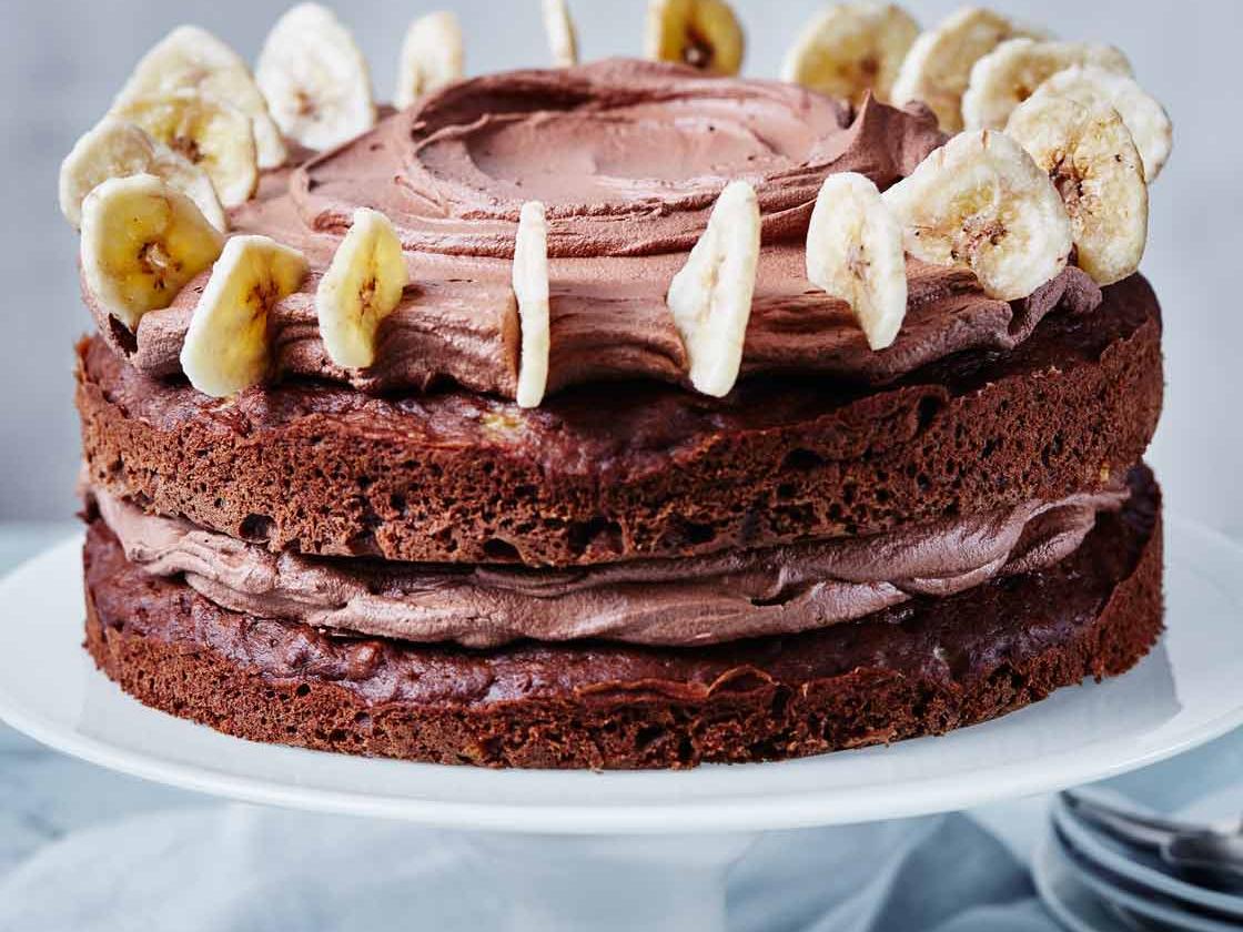 Reduced Sugar Chocolate And Banana Cake Recipe Sainsbury S Magazine