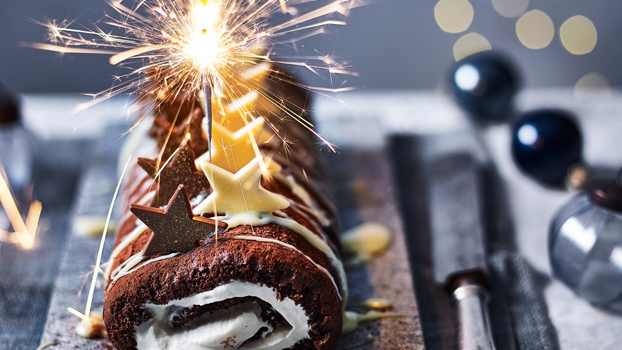 image of Baileys and Chocolate Roulade recipe by Sainsbury’s Magazine
