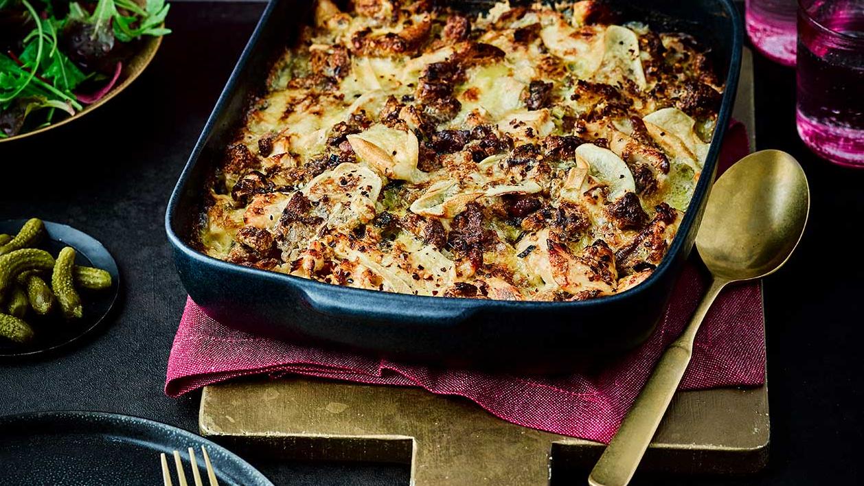 Smoked Chicken And Leek Sourdough Tartiflette Recipe Sainsbury S Magazine
