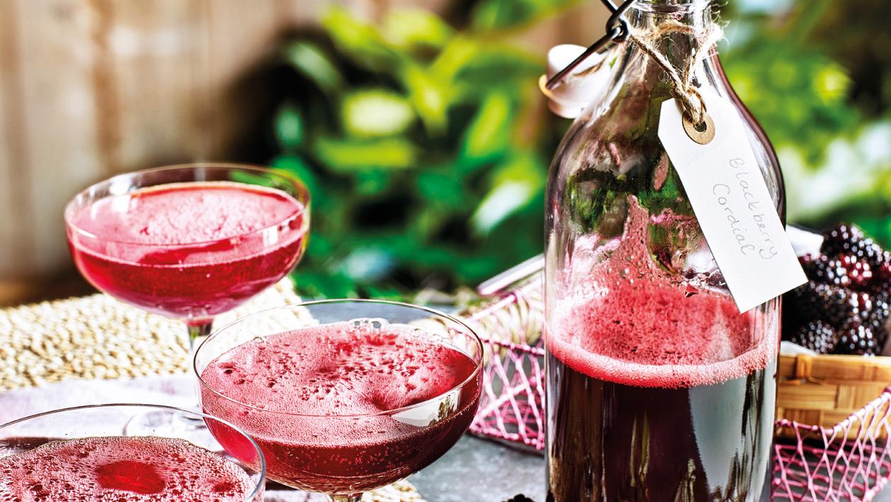 image of Blackberry Fizz Cocktail recipe by Sainsbury’s Magazine