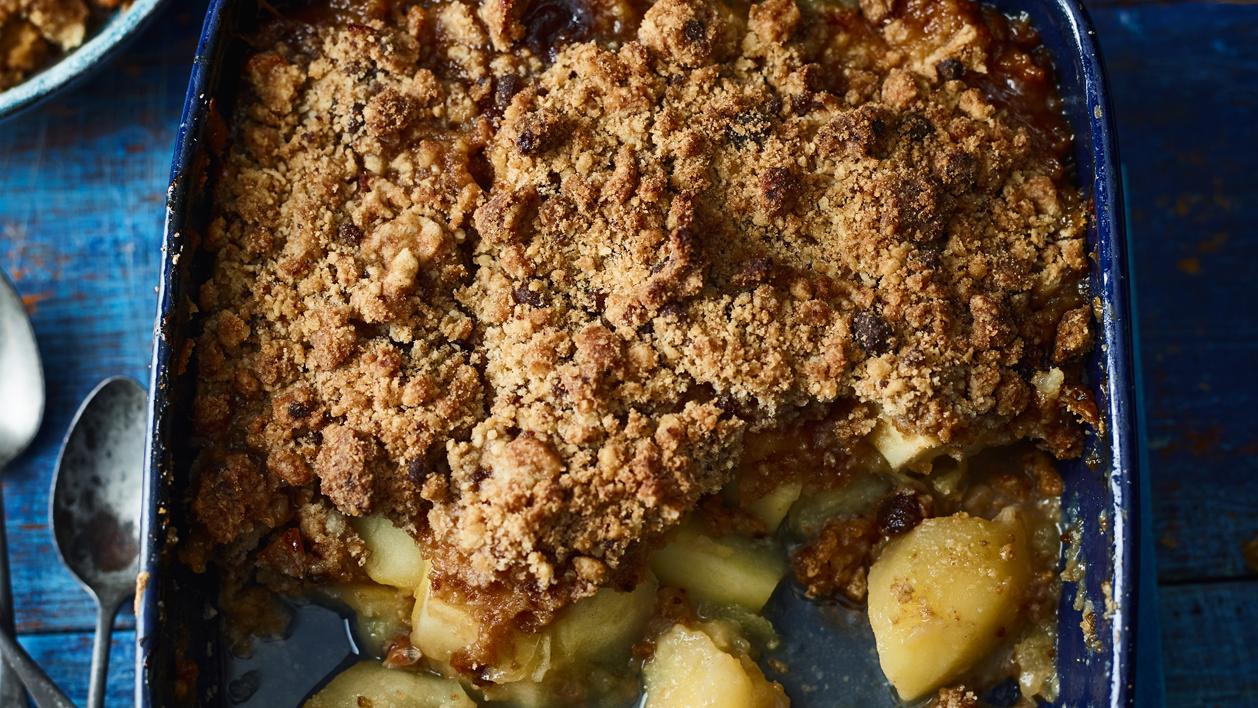 image of Ultimate Apple Crumble recipe by Sainsbury’s Magazine