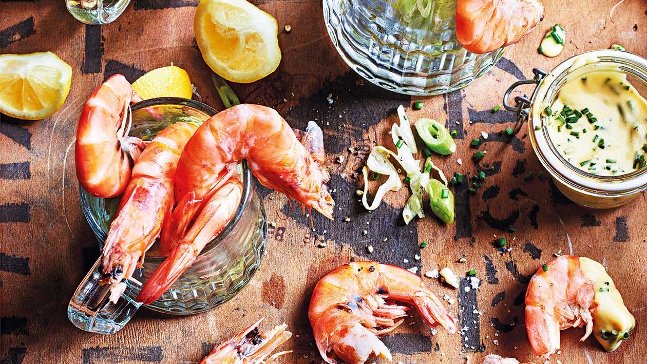 image of 'Pint of Prawns' With Pale Ale Mayo recipe by Sainsbury’s Magazine