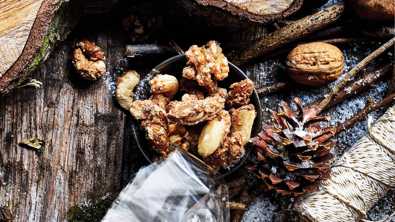 image of Gingerbread-Spiced Nuts recipe by Sainsbury’s Magazine
