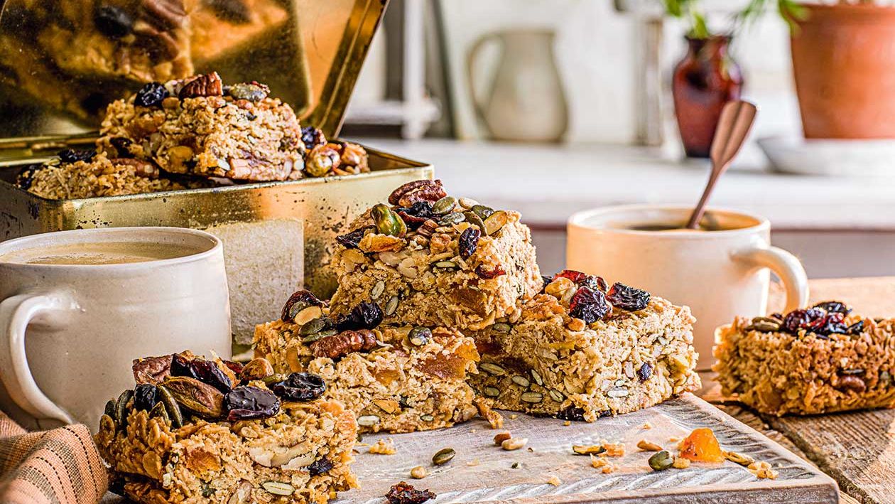 image of Trail Mix Flapjacks recipe by Sainsbury’s Magazine