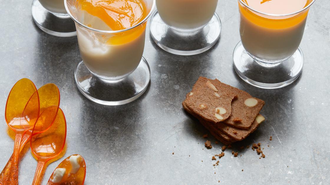 image of Clementine, Coconut and Cardamom Panna Cotta recipe by Sainsbury’s Magazine