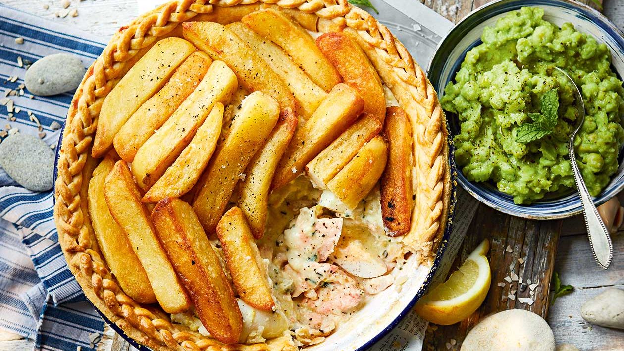 image of Fish and Chips Pie recipe by Sainsbury’s Magazine