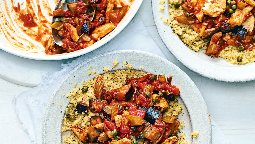 image of Caponata Chicken recipe by Sainsbury’s Magazine image of Caponata Chicken recipe by Sainsbury’s Magazine