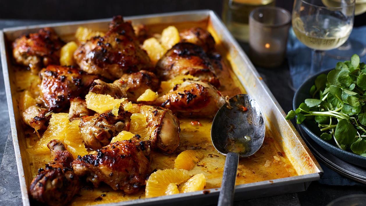 image of Spicy Honey-Baked Chicken recipe by Sainsbury’s Magazine