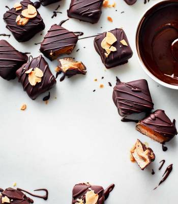 Salted date and chocolate bites