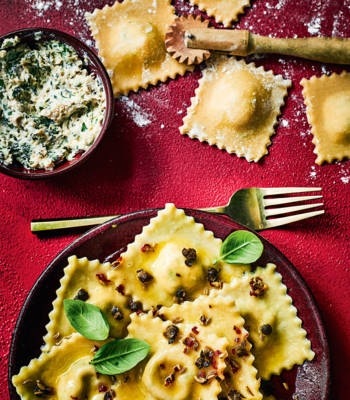Crab ravioli