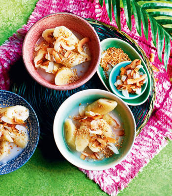 Sweet bananas in coconut milk