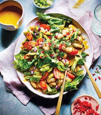 Satay butter bean salad