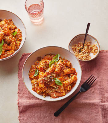 Aubergine parmigiana pasta