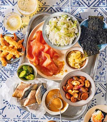 Japanese-inspired 'sea-cuterie' tray