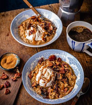 Cold-brew bircher bowl
