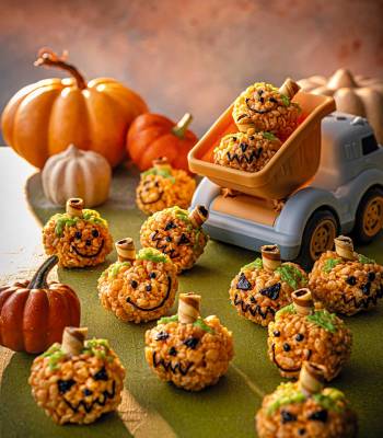 Rice crispy pumpkins