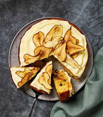 Pear, parsnip and ginger cake