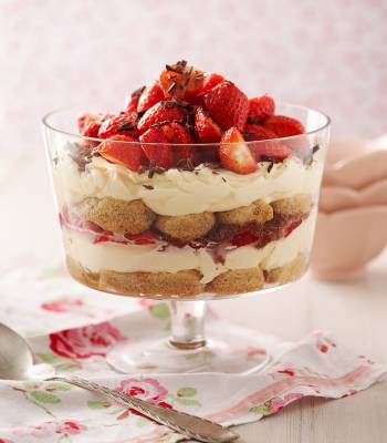 Strawberry tiramisu