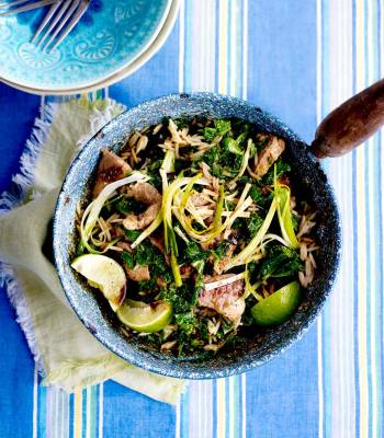 Ginger and lemongrass pork with Thai rice