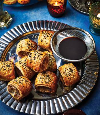Char siu pork sausage rolls