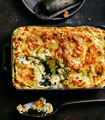 Magnificent mash with leeks and cheese