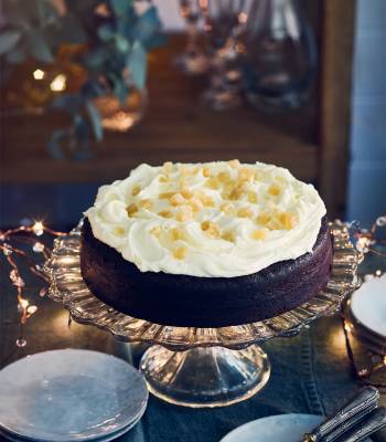 Chocolate and ginger cake with sherry buttercream