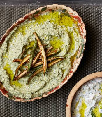 Courgette and tahini dip