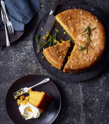 Rosemary, olive oil and sea salt cake