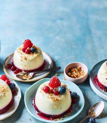 Summer pudding panna cotta