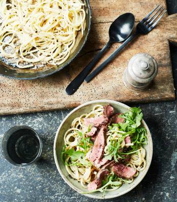 Peppered steak pasta