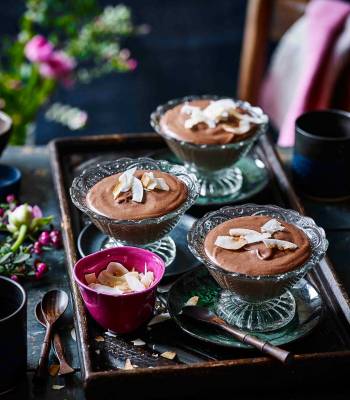 Coconut chocolate mousse