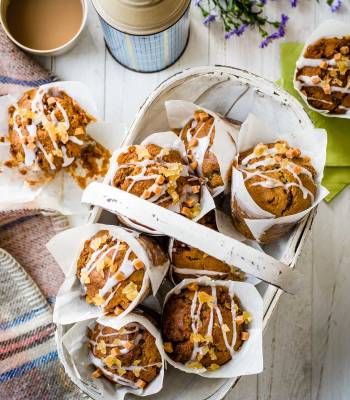 Toffee ginger muffins