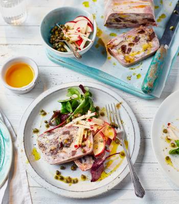 Pork, pistachio and prune terrine 