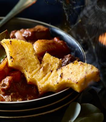 Halloween polenta dippers
