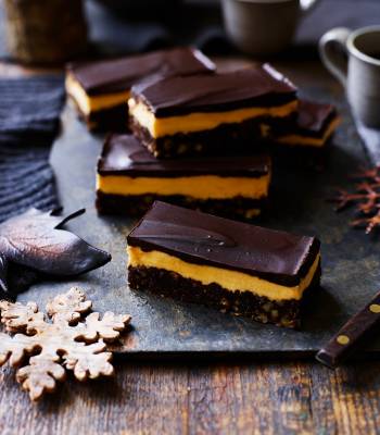 Festive Nanaimo bars